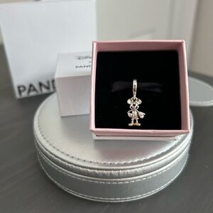 NEW Pandora Disney 100th Anniversary Mickey Mouse Lab-grown Diamond Dangle Charm